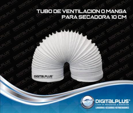 TUBO DE VENTILACION O MANGA PARA SECADORA 10 CM