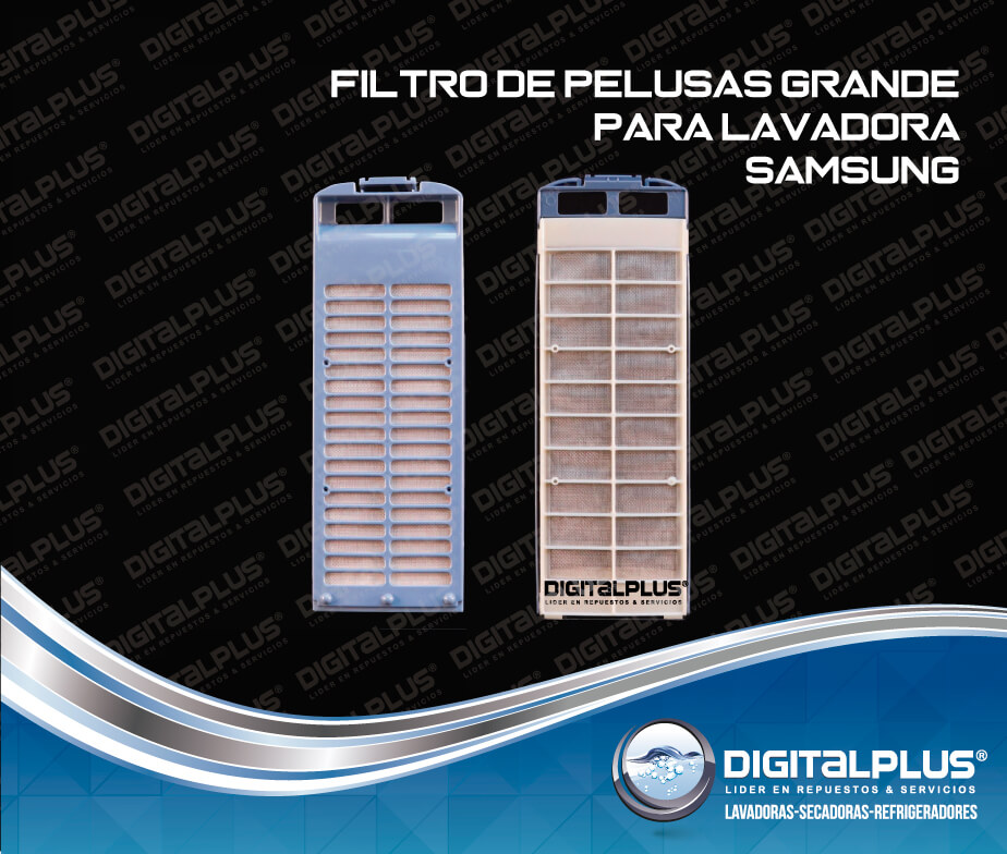 Producción Más metano Filtro de pelusas Samsung Grande - Repuestos - Digital Plus Chile
