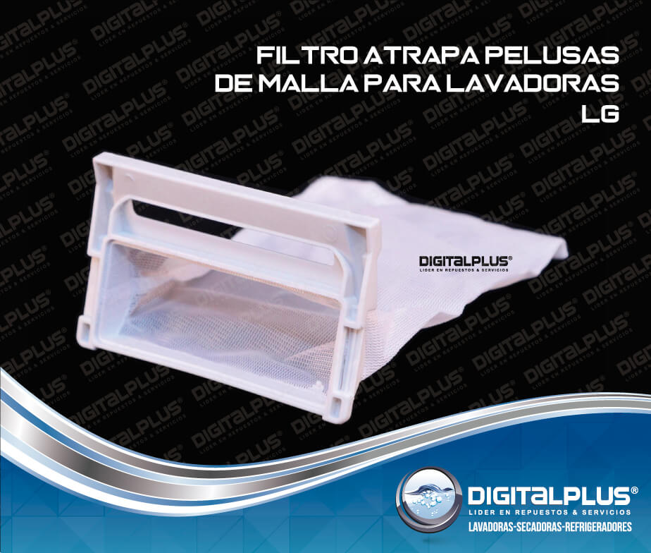 Filtro atrapa pelusas de malla para Lavadoras LG