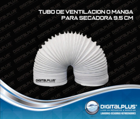 TUBO DE VENTILACION O MANGA PARA SECADORA 9 CM