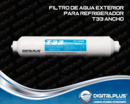 FILTRO DE AGUA EXTERIOR PARA REFRIGERADOR T33 ANCHO