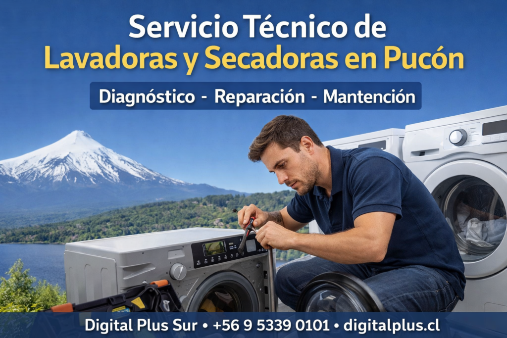 servicio tecnico de lavadoras y secadoras en pucon